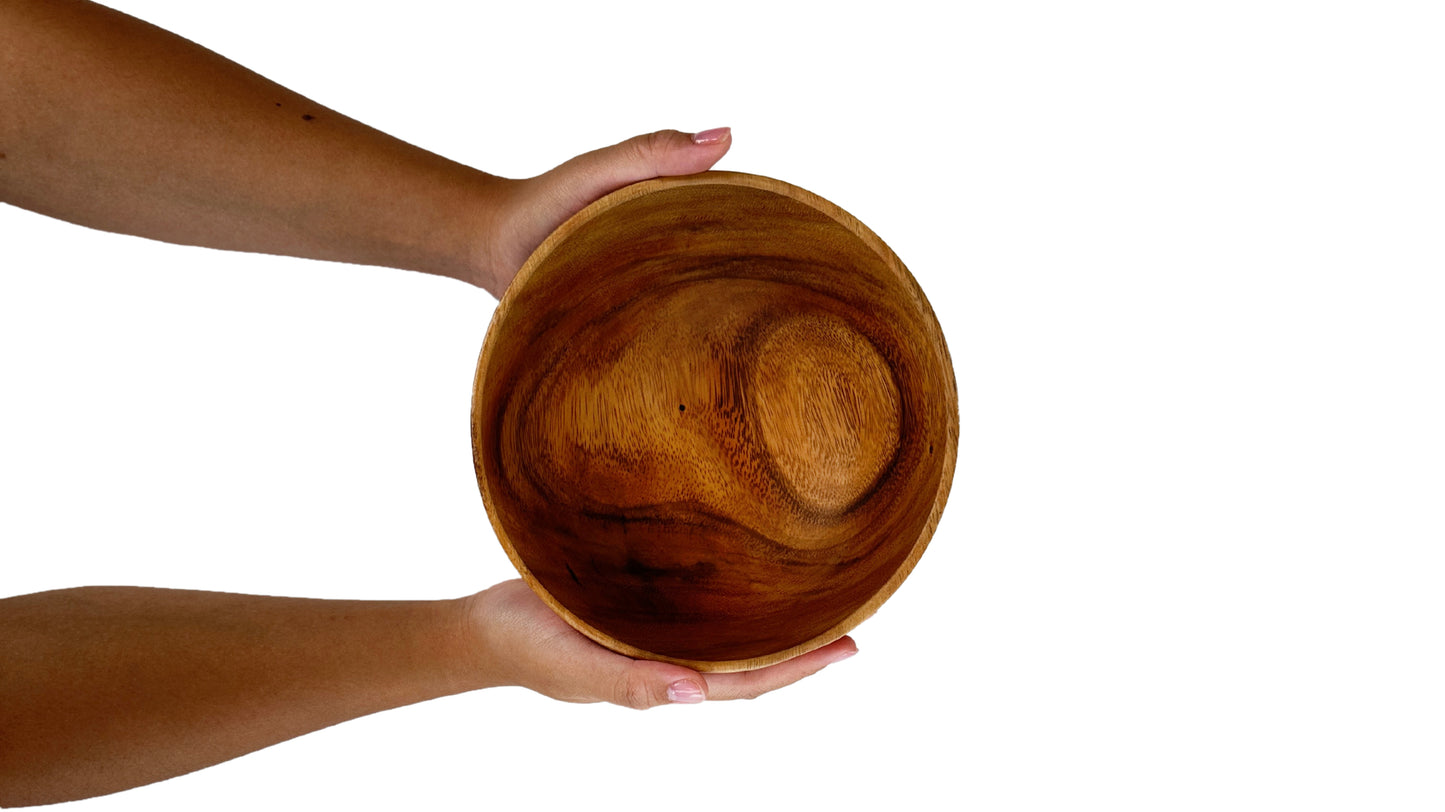 Wooden Squash Bowl Salad Bowl