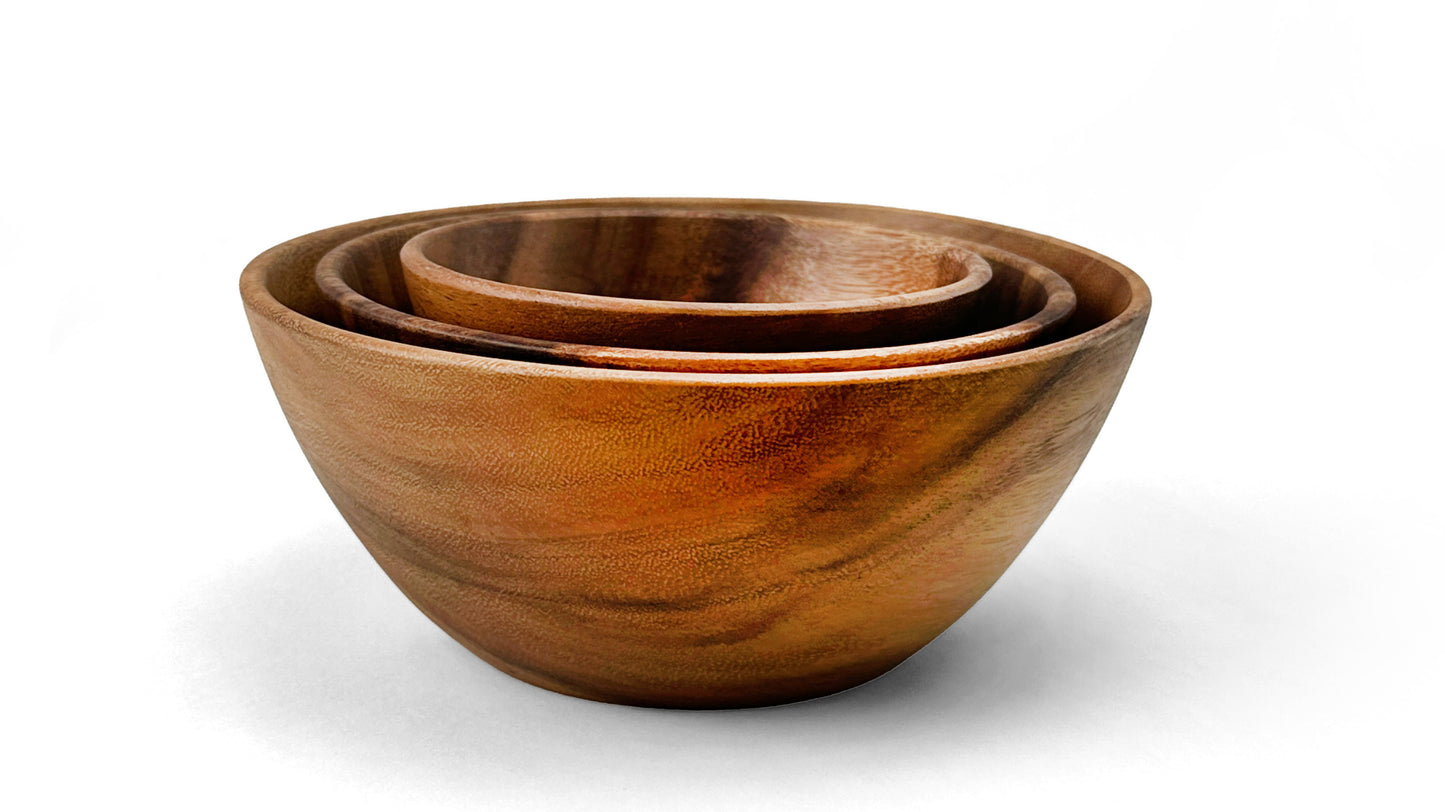 Wooden Squash Bowl Salad Bowl