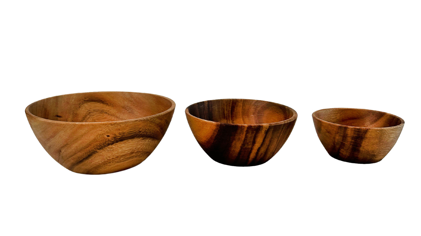 Wooden Squash Bowl Salad Bowl