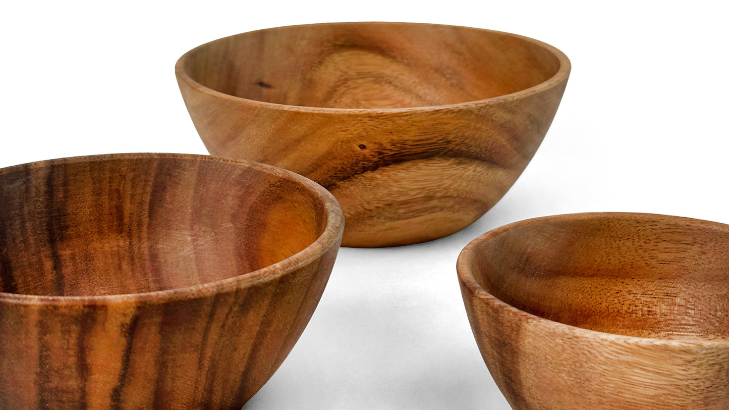 Wooden Squash Bowl Salad Bowl