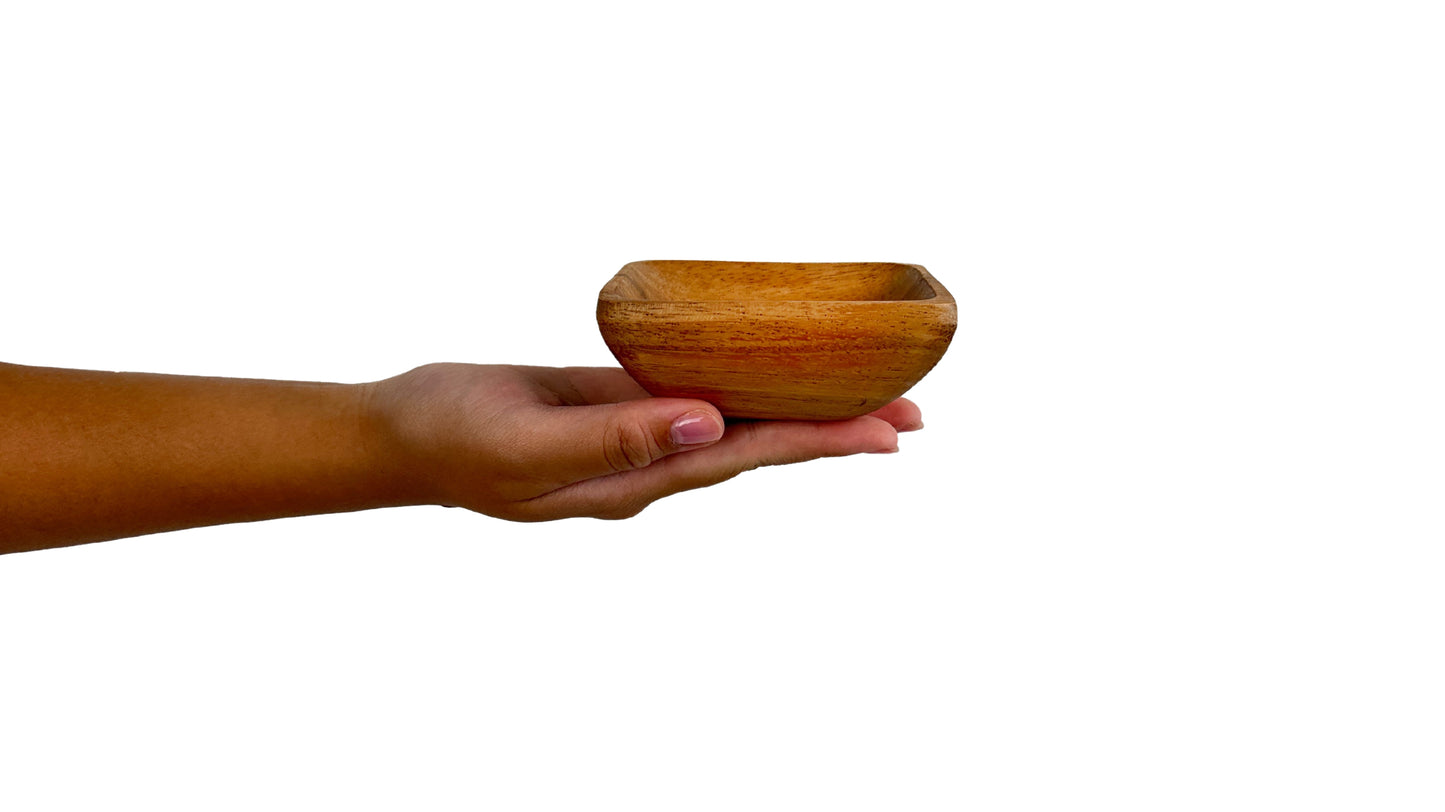 Wooden Square Bowl