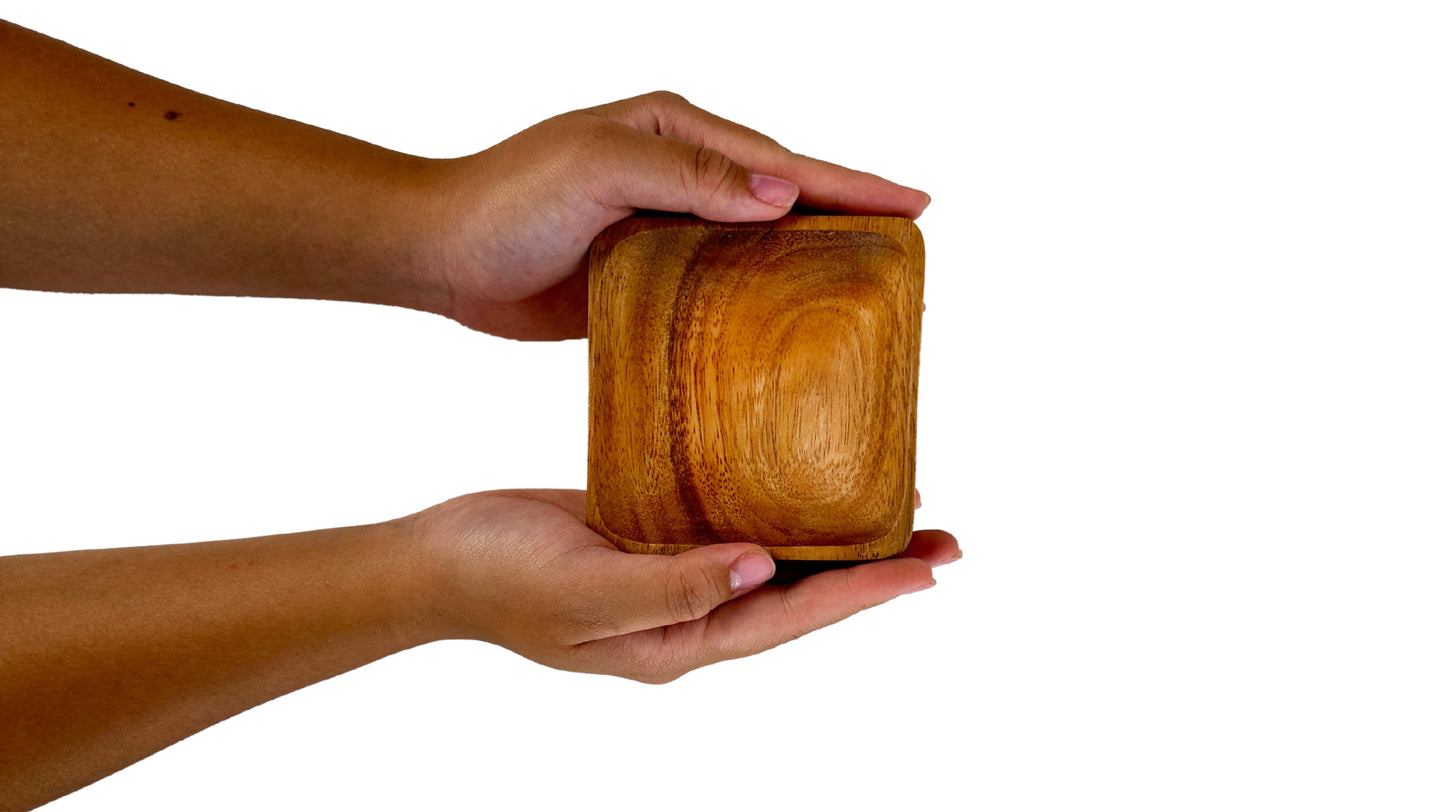 Wooden Square Bowl