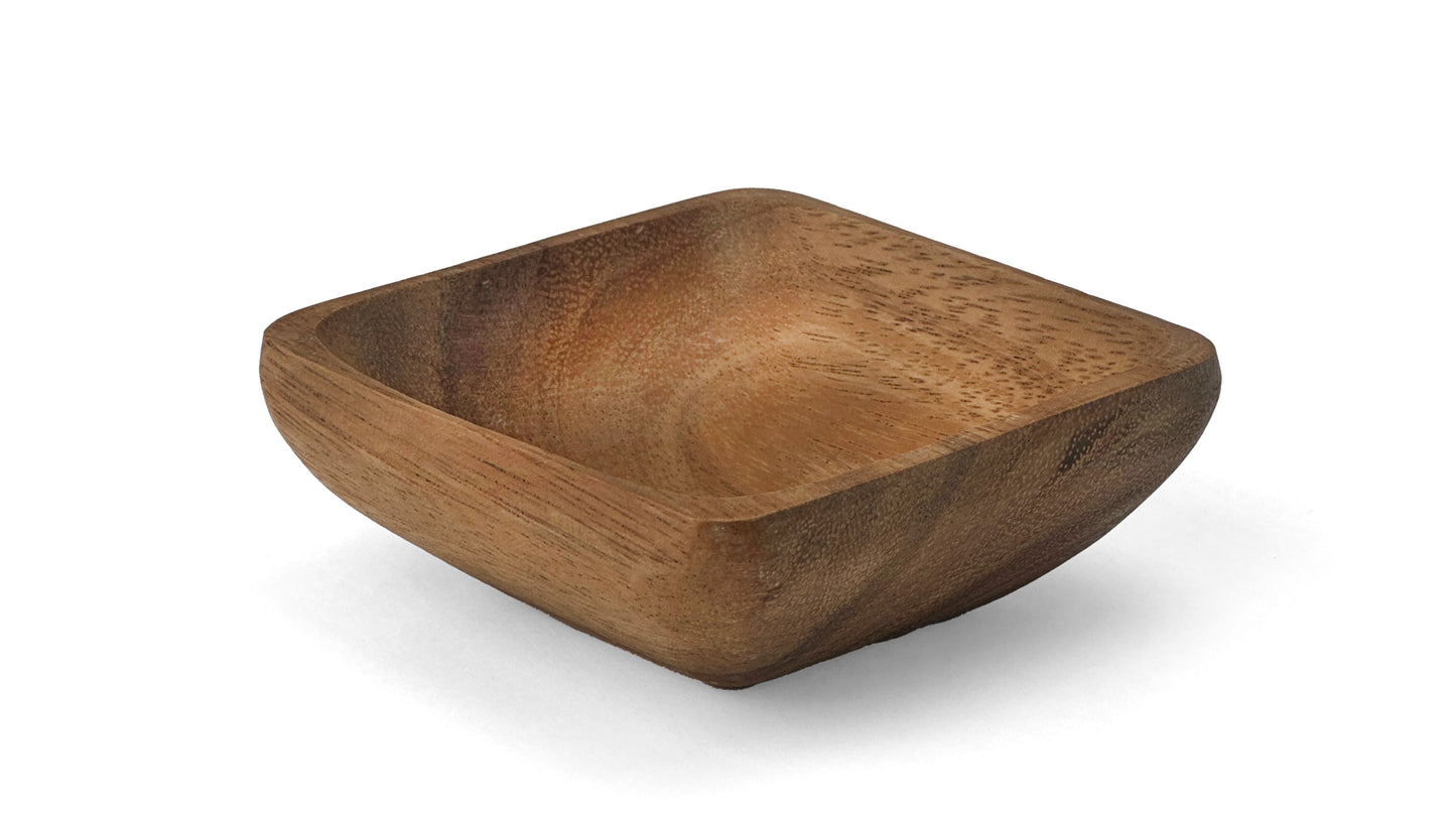 Wooden Square Bowl