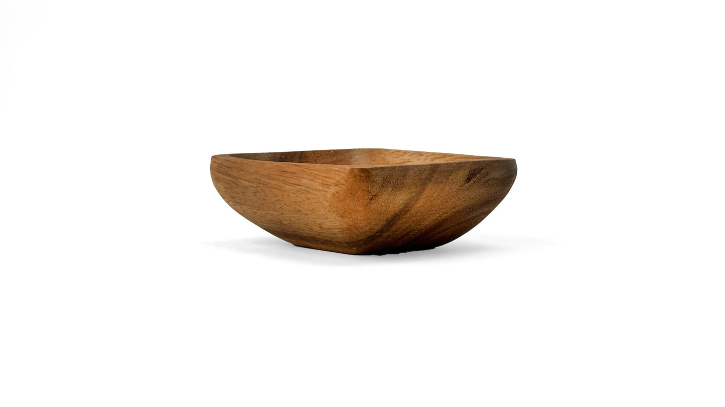 Wooden Square Bowl