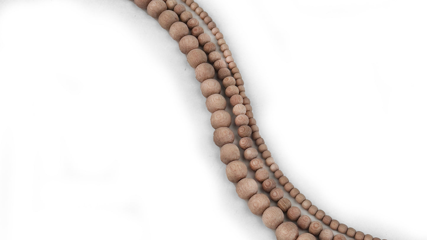 Unpolished - Rosewood Beads – 16″ Strand