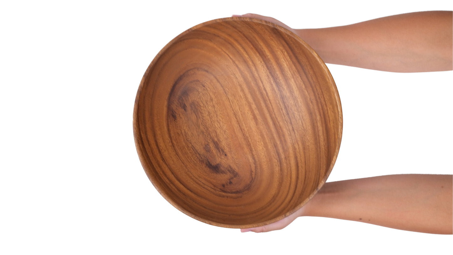 Wooden Wok Bowl