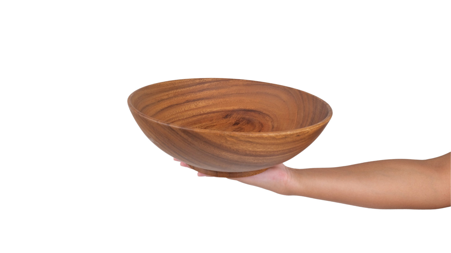 Wooden Wok Bowl