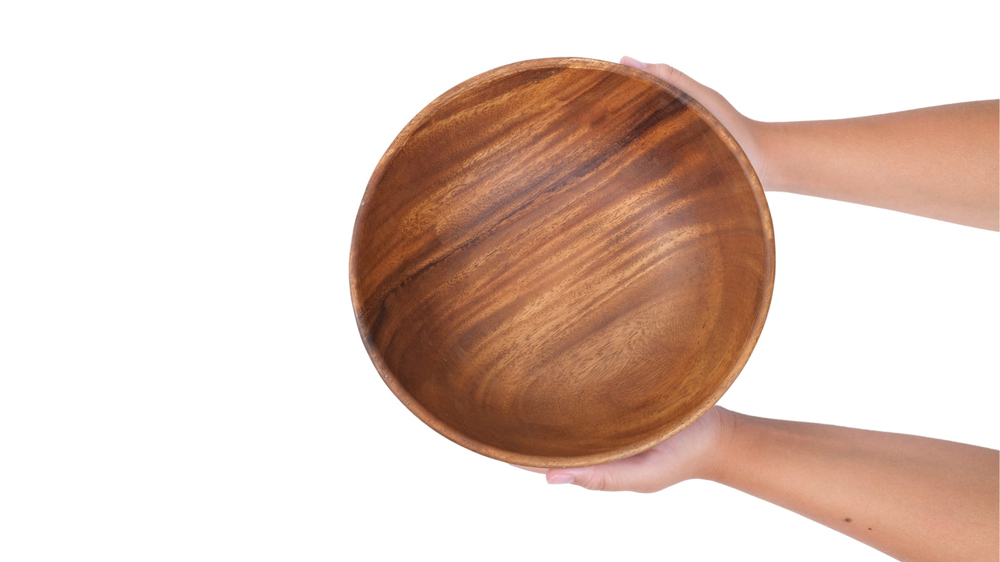 Wooden Wok Bowl