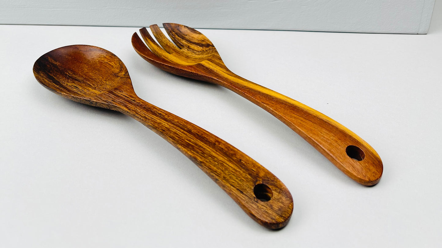 Wooden Salad Server Set