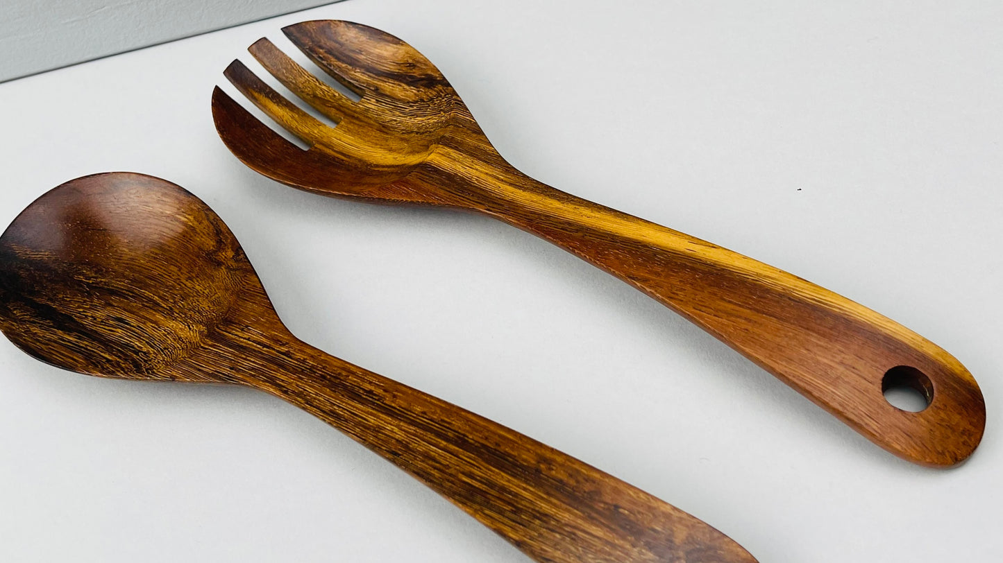 Wooden Salad Server Set