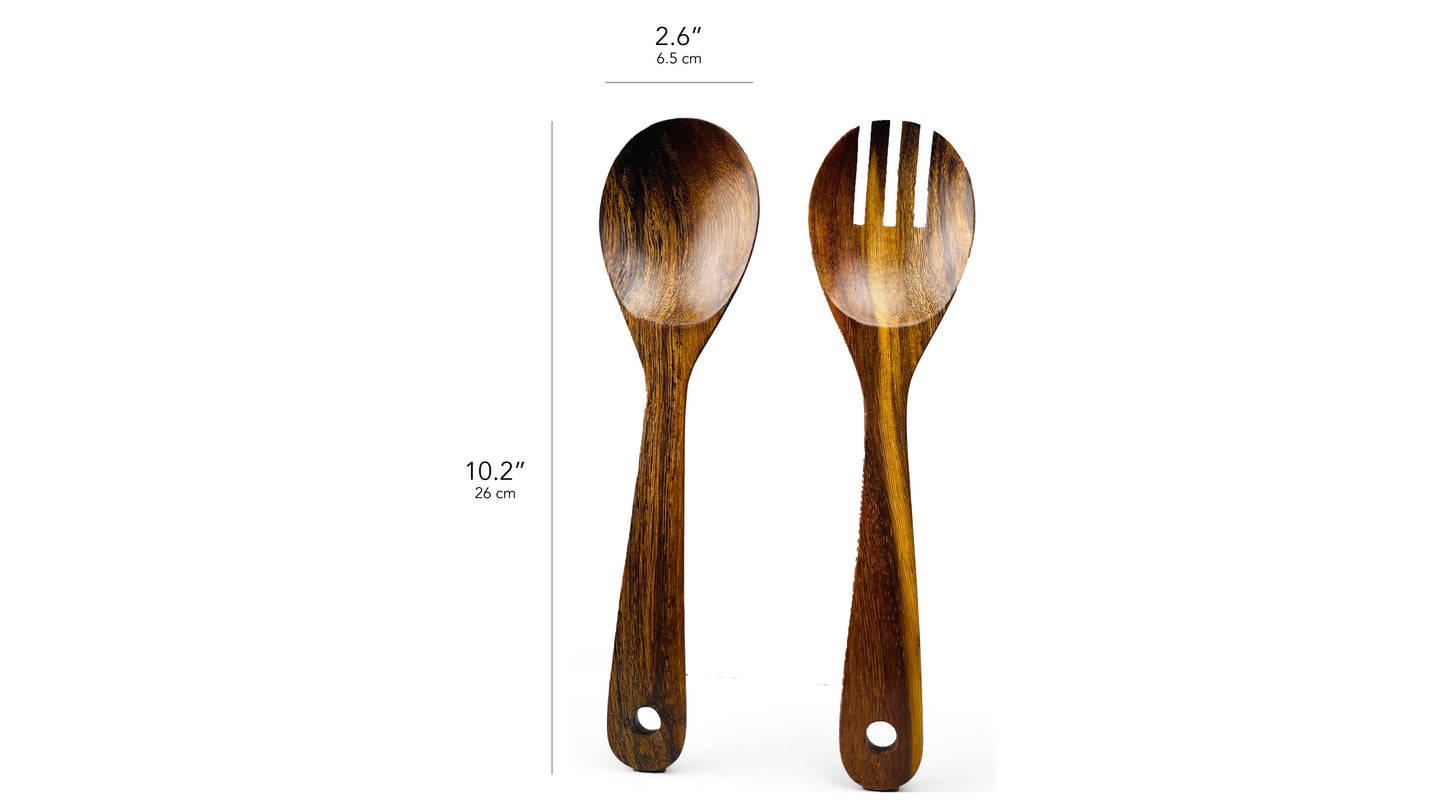 Wooden Salad Server Set