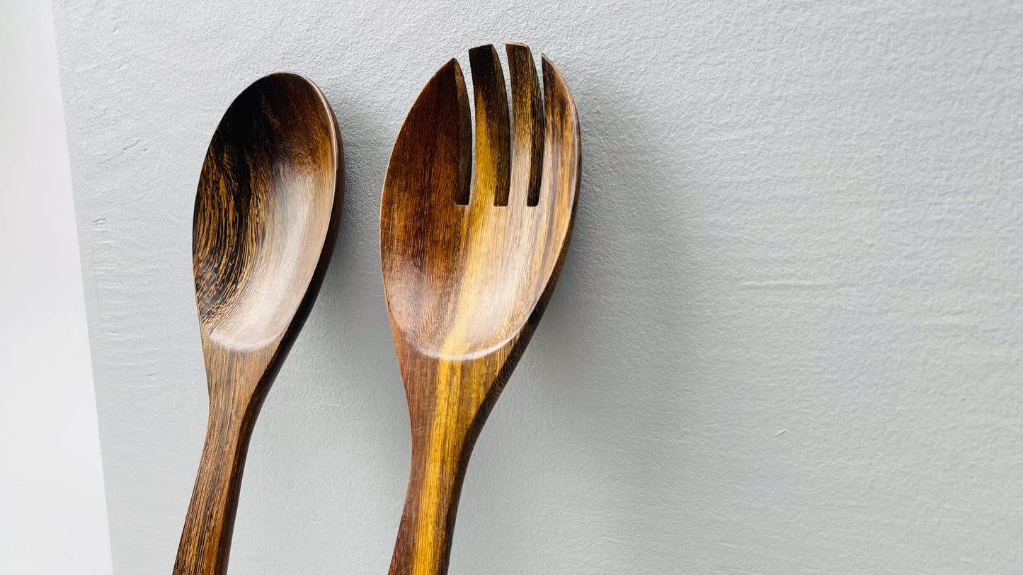 Wooden Salad Server Set