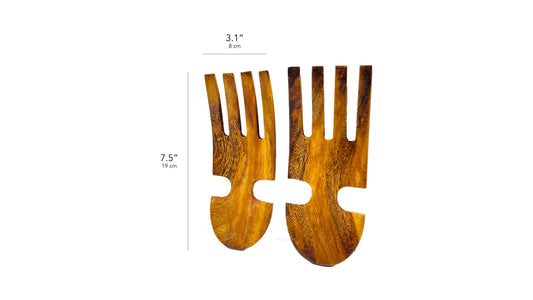 Wooden Salad Tosser Set